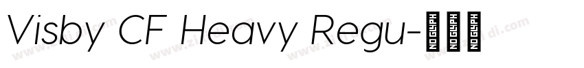 Visby CF Heavy Regu字体转换